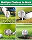 Geeorzo Golfball Markierer Kits, 4 Stücke Ausrichtungssets für Golfbälle, Golfball-Liner Golfball-Markierungswerkzeuge mit 4 Stück Golfball Markers für Golf Zubehör (4 Stück)