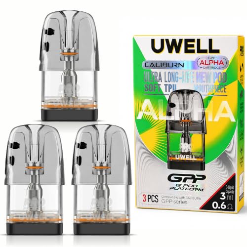 �J���o�[�� GPP Alpha �J�[�g���b�W 0.6��×3 UWELL CALIBURN G5 G4 G3�Ή� ���[�E�F�� UP �d�q�^�o�R �x�C�v