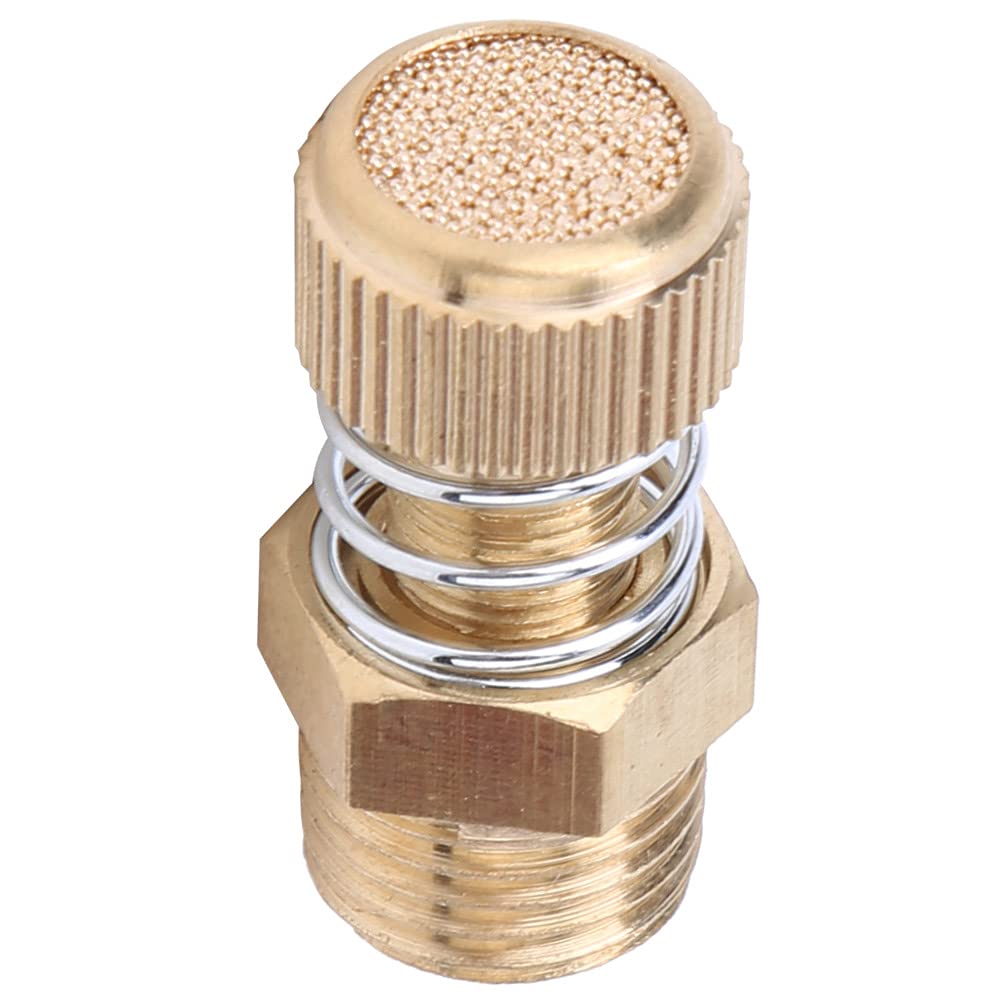 Silenziatore Pneumatico Filettato, Elettrovalvola Pneumatica in Ottone 10 Pezzi BSPT 1/4