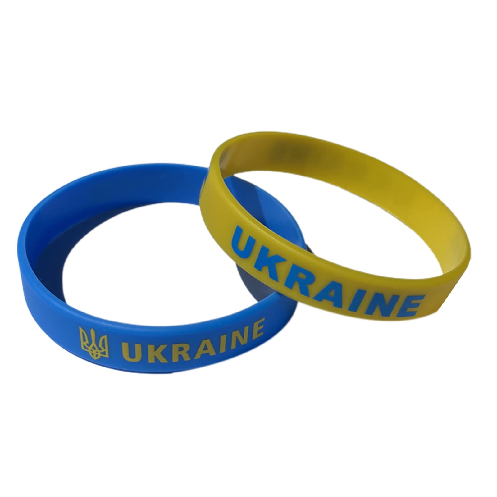 Braccialetti Silicone Ucraina 10 Pezzi - Bandiera Giallo-Blu - Per Sostenitori E Amanti Della Pace - Foto 13