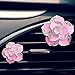 Produktbild Hete-supply 2 Stücke Lufterfrischer Clip Auto Parfüm Kamelie Blumen Automobil Tuyere Clamp Klimaanlage Vent Clamp Fahrzeug Dekoration Fahrer