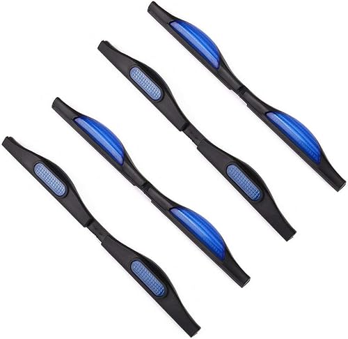 4 unids auto parachoques anti colisión arañazos protección styling tira coche puerta protector moldeadores reflector borde protector choque, azul