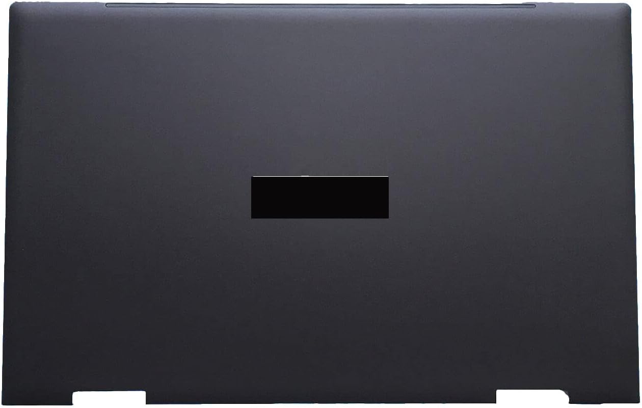 Replacement Laptop LCD Cover Back Rear Top Lid with Hinges for HP Envy X360 15-ED 15M-ED 15T-ED 0023DX L93203-001 L93204-001 (Black)