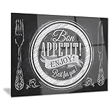 Artdesign Diseño de Pared de Metal Arte Letras en un Plate-Digital art-mt7598 – 28 x 12, 28 x 12