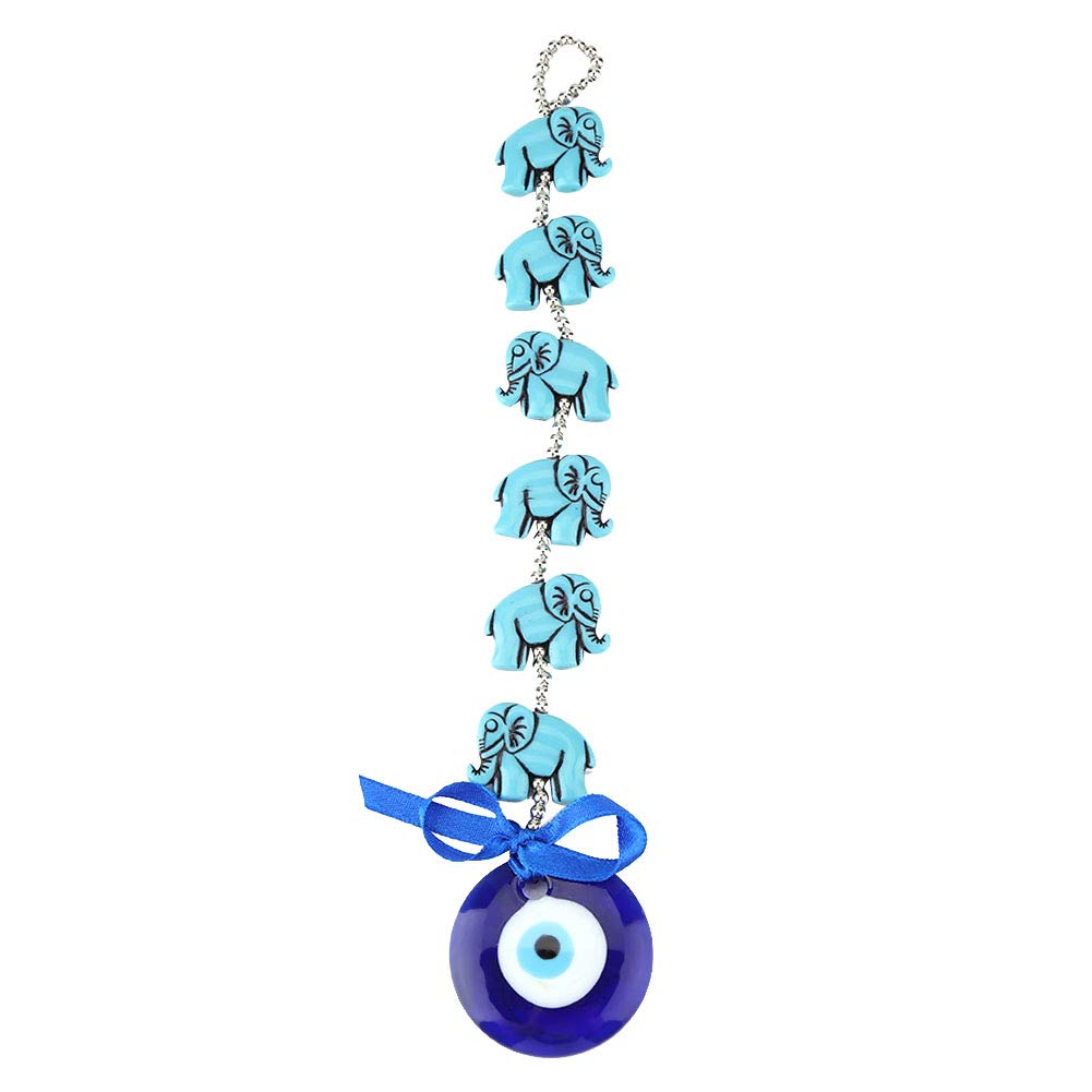Hztyyier Blue 9.5Cm Turkish Greek Evil Eye Wall Hanging Ornament Amulet Delicate Glass Pendant Home Lucky Protection