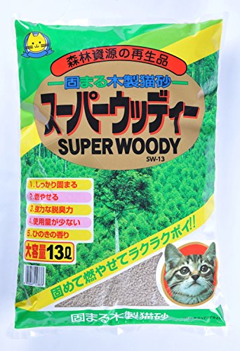常陸化工 猫砂 スーパーウッディー 13L