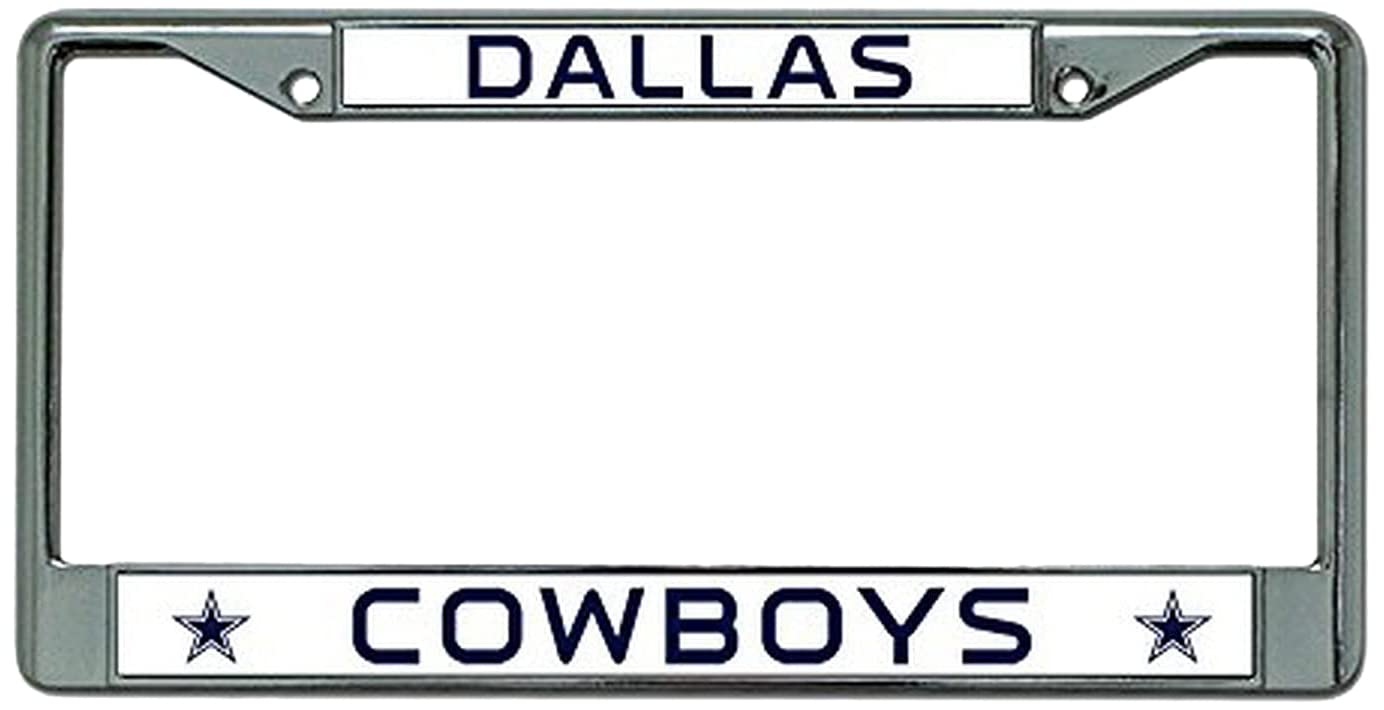 Rico Industries NFL Dallas Cowboys Standard Chrome License Plate Frame
