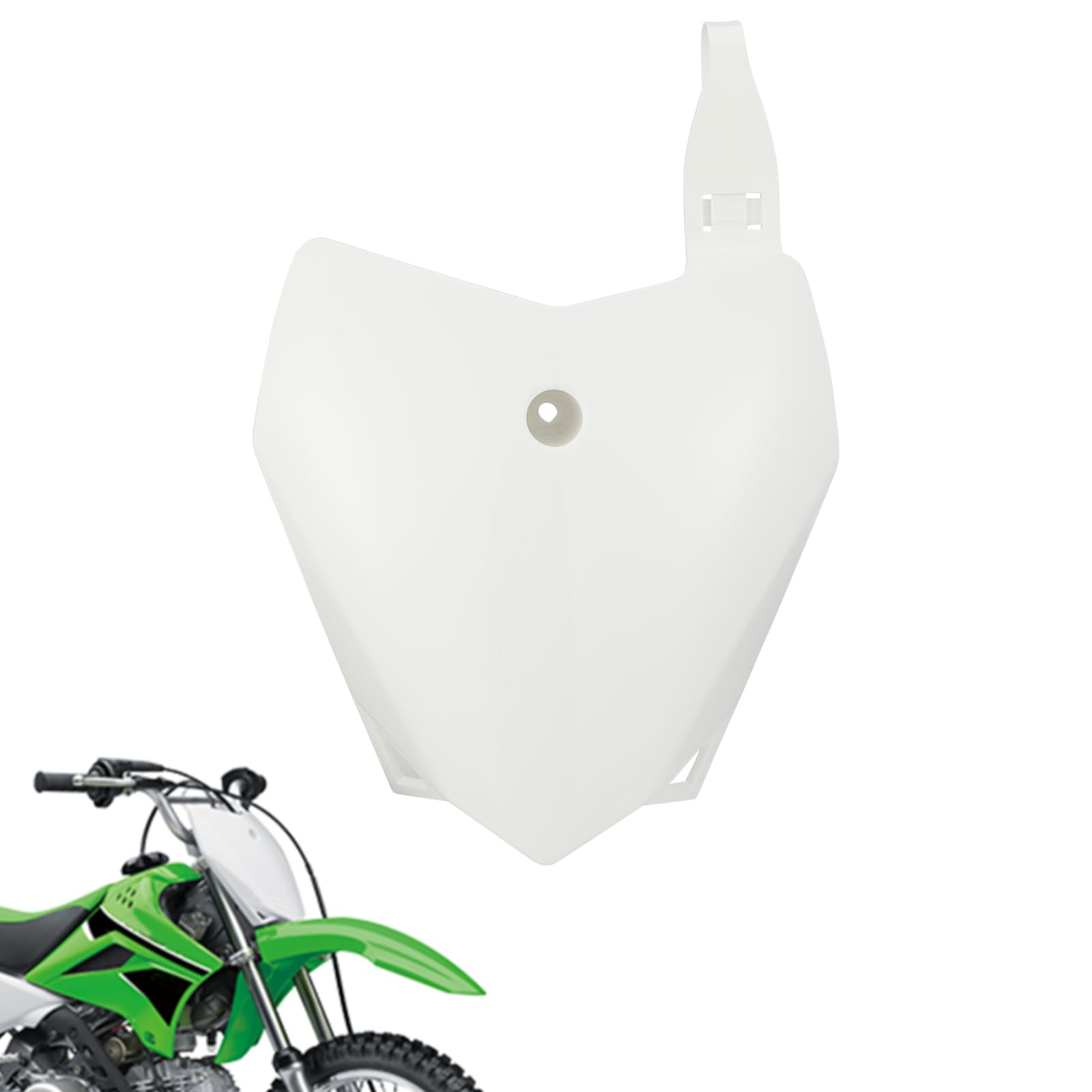 Front Number Plate for KLX110,PP Plastic Dirt Bike Number Plate for KLX 110 2011-2024/KLX110L KLX 110L 2011-2024