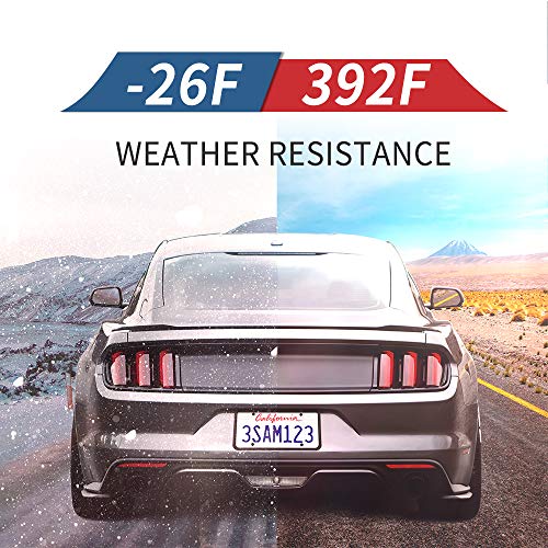 Aujen Bling License Plate Frame Black, 2-Pack License Plate Cover Fits US Standard Cars, Easy Installation License Plate Holder for Rust-Proof, Rattle-Proof & Weather-Proof Use