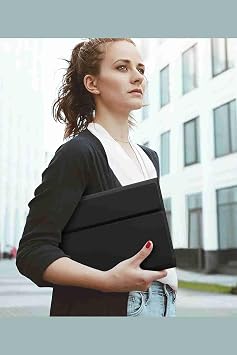Galaxy Tab S9 Plus / S9 FE Plus Uyumlu 12.4 Klavyeli Tablet Kılıfı Siyah