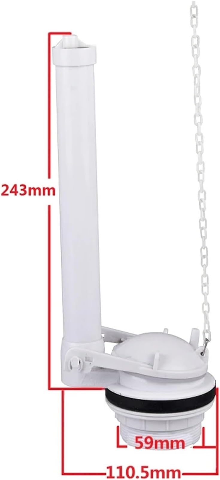 Piezas de Tanque de Inodoro Cisterna Válvula de llenado Botón de Descarga, Accesorios de Agua Kit de Entrada de Inodoro Kits de admisión de Ahorro Repuesto 1 Pieza