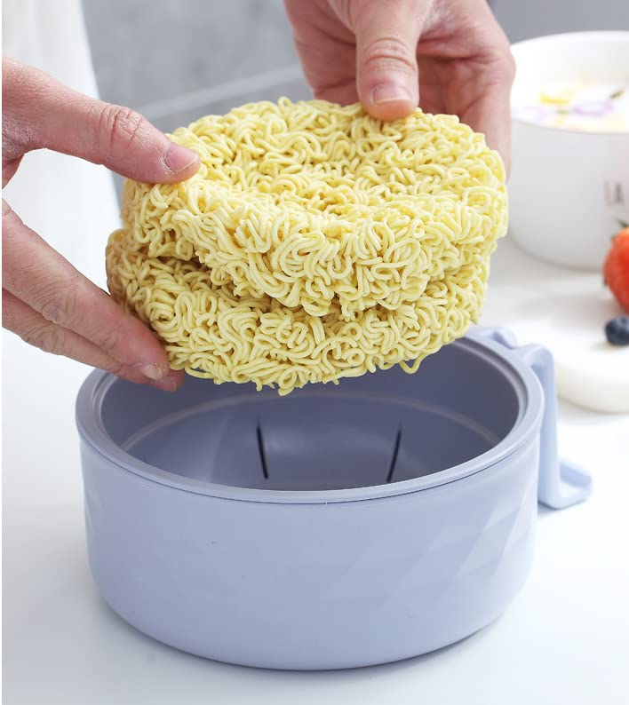Ramen Cooker Ramen Bowl Set with Chopsticks 33oz Microwave Noodle Bowl Black - Picture 17 of 27