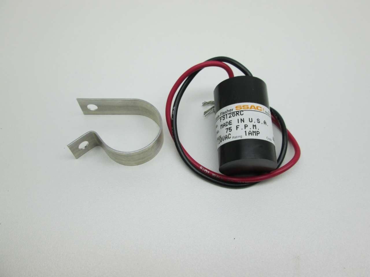 "SSAC SYMCOM INC FS126RC SOLID STATE AC LOW COST FLASHER: ENCAPSULATED CIRCUITRY, 120VAC, 75FPM, 1 AM"