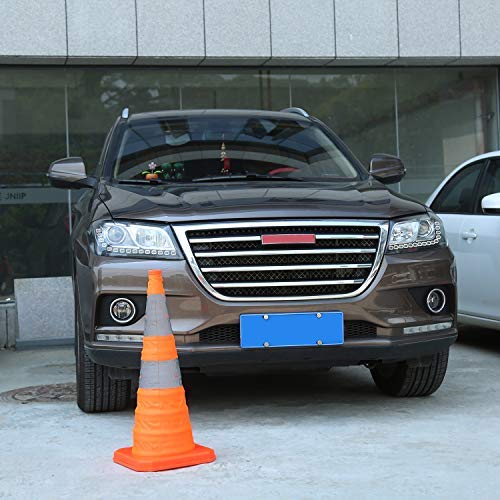 Sunnyglade 4 Pack 15.5 inch Collapsible Traffic Cones Multi Purpose Pop up Reflective Safety Cone (4)