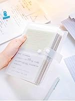 Vista 7 de Fundas Organizadoras de Plástico Transparente para Tarjetas de Índice de 3x5, Organizador de 40 Páginas, Capacidad para 160 Tarjetas