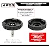 ARES 18057-2-Piece 43.5mm Master Cylinder Adapter Set - for Use with Chrysler, Dodge, Jeep, and Plymouth Master Cylinders - Use 70921, 18051, and 18053 Brake Fluid Bleeders Only