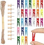 【Breite Anwendung】 Für alle Ihre Bedürfnisse wie das Aufhängen von kleinen Kleidungsstücken, Kunsthandwerk, Geschenken, Heimdekorationen, Feiertagsartikeln, Schulprojekten. Ideal für Platzkartenhalter für Sommerhochzeiten, Gefälligkeiten oder als Dekoration bei verschiedenen Festivals als Dekoration für Weihnachten.
