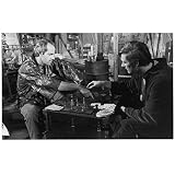 MASH Mike Farrell as Capt. Hunnicutt playing chess with Alan Alda as Hawkeye 8 x 10 Inch Photo