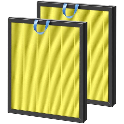 Image of Vital 200S Replacement Filter Compatible with LEVOIT Vital 200S and Vital 200S-P Air Purifi-ers, 3-IN-1 HEPA Air Filter and Activated Carbon Filter for Pet Care, for Vital 200S-RF, Yellow (2 Pack)