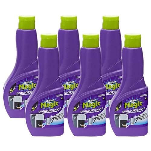 Decalcificante Macchinetta caffè, Trattamento Anticalcare per Piccoli Elettrodomestici, Biodegradabile al 98%, 200 ml (6 Unità)