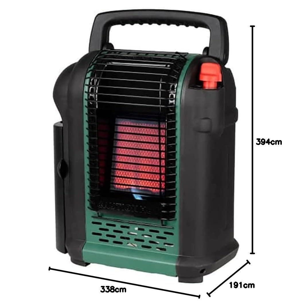 Eurom Gas Heizofen Outsider 2.000 W, verwendbar mit Propan/Butan-Gemisch 322569 (Heizstrahler Gasheizer Gasheizung Campingheizung Campingheizer) Leistung: 2.000 W/Leistungsstufen: 2