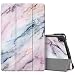 Produktbild Fintie Hülle für Samsung Galaxy Tab A7 10,4 2020 - Ultra Schlank Kunstleder Schutzhülle Cover mit Auto Schlaf/Wach Funktion für Samsung Galaxy Tab A7 10.4 SM-T500/505/507 Tablet, Marmor Rosa