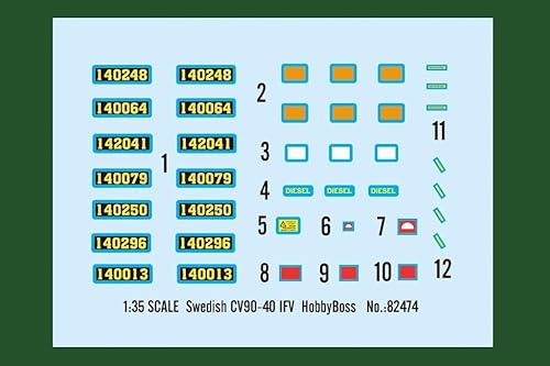 Miniatura 7 de Hobby Boss Kit de construcción de modelo de vehículo IFV CV90-40 sueco