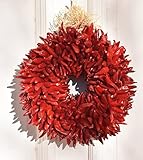 10 Inch All Natural Chile de Arbol Pequin Wreath