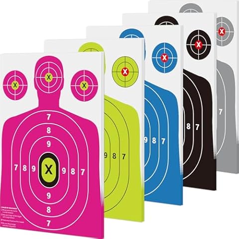 15 Pcs Shooting Targets Paper - 12"x18" Targets for Shooting Range, Silhouette Targets for Indoors Outdoor Shooting Practice Cover