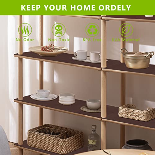 Shelf Liner Cabinet Liners For Kitchen, Non Adhesive Drawer Liner, Durable Washable Waterproof Fridge Refrigerator Mat Pantry Shelf Protector Liner For Shelves, Cupboard, Coffee 11.8 X 78.7 Inches #TOP6