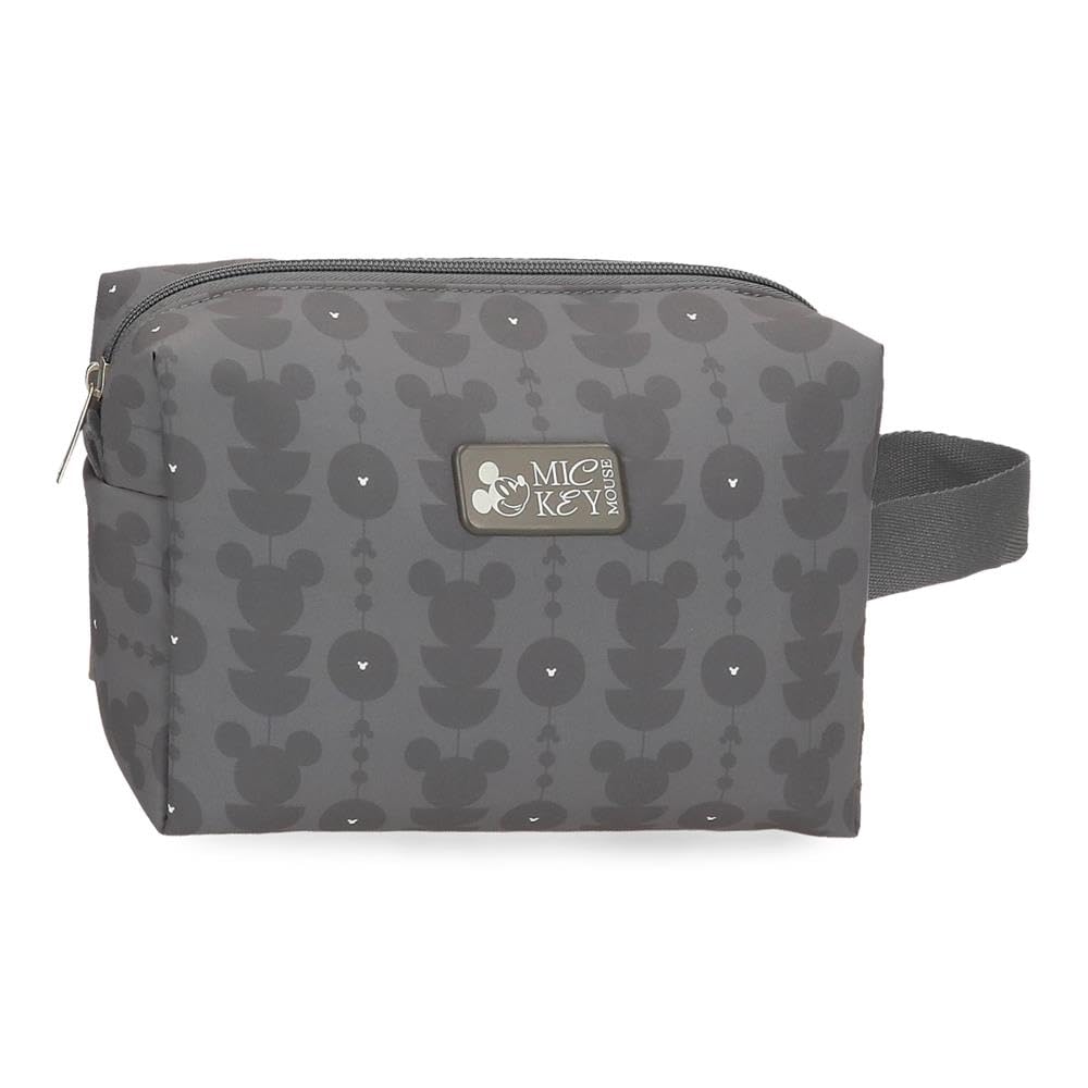 Joumma Disney Zenia Mickey Nececer Adaptable Anthracite 22x15x8cm Polyester