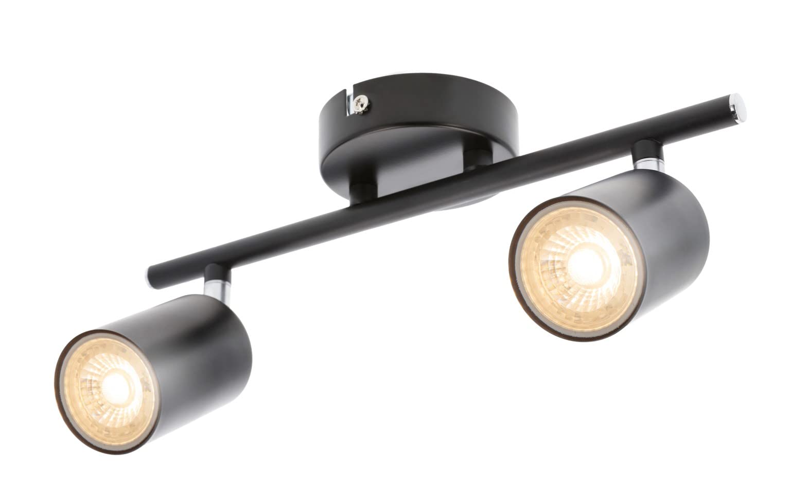CGC JACK Black GU10 Adjustable Ceiling Spot Light - Black / 30cm / 17cm