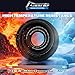 SINOCMP 1/2 Hydraulic Hoses 50Ft, 4000 PSI Coiled with 2 High-Tensile Steel Wire Braid, Bulk Rubber Flexible Oil Hose, -20°C to 100°C Hydraulic Oil Flexible Hose for Industrial Construction