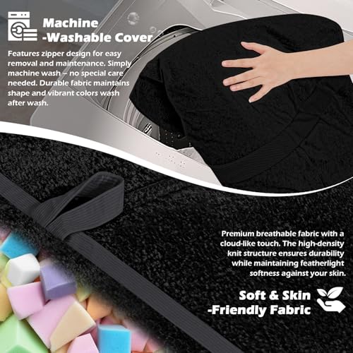 Image of 5FT Bean Bag Chair 5'Giant Bean Bag Chairs with Adults, Large Beanbag Chair