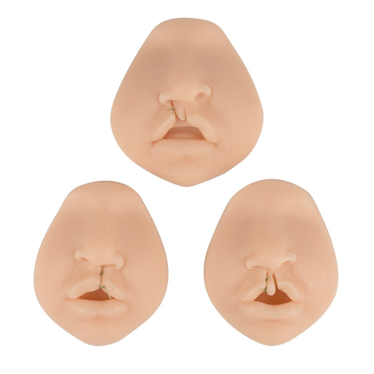 Model Cleft Lip do treningu szwów, symulator ust 3D, miękki silikonowy przyrząd do ćwiczeń do piercingu i technik chirurgicznych, idealny do edukacji medycznej