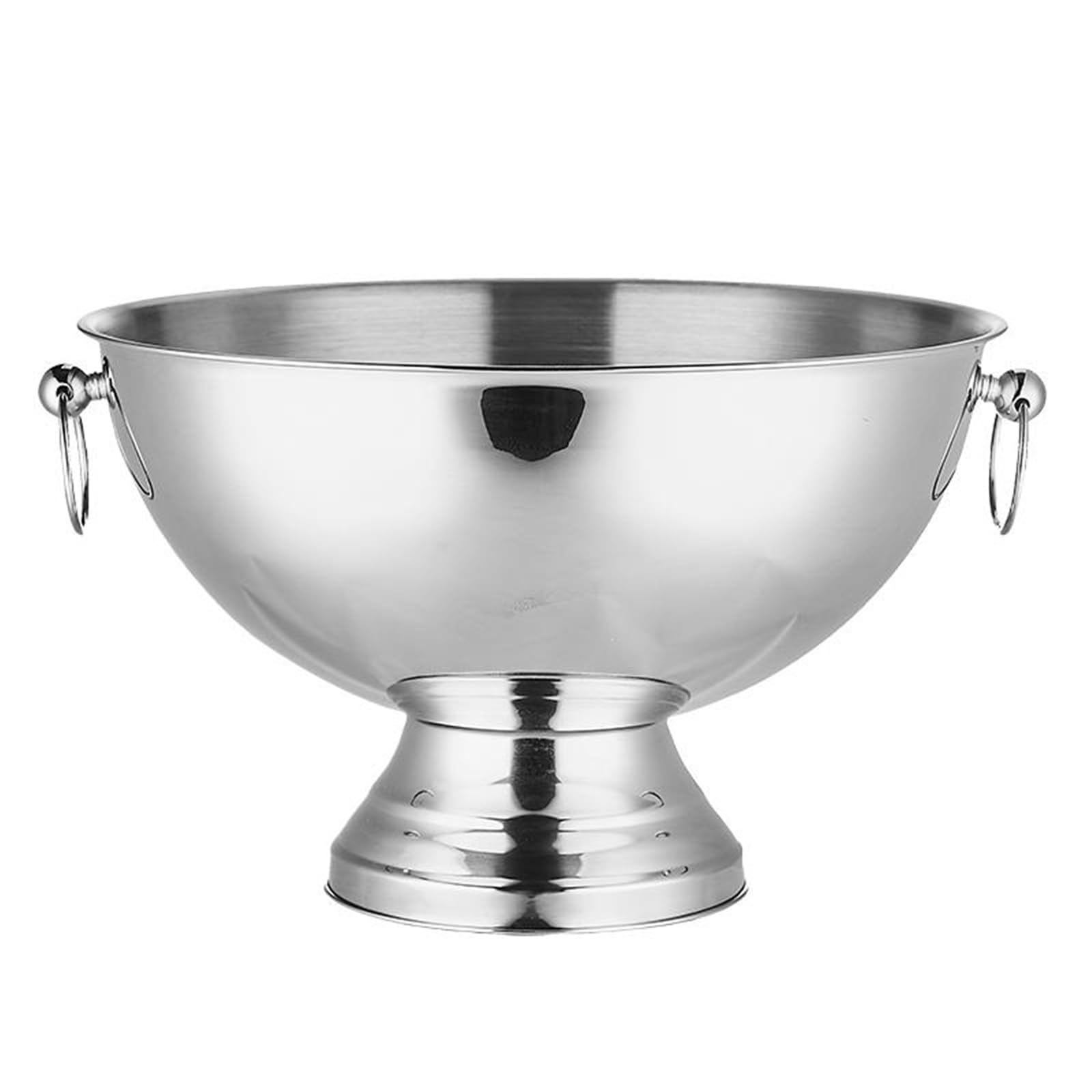 FZL02068LM Ice Bucket Large Stainless Steel Double-eared Ice Bucket For Wine Champagne Beer KTV Clubs Bar Parties Wine Cooler