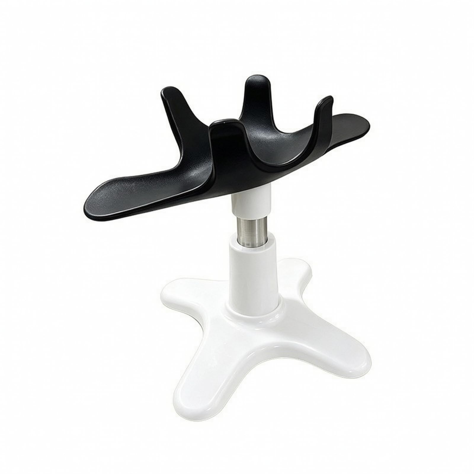 Qianly Supporto da Toeletta in Nylon per Animali Stabile Robusto, Nero+Bianco