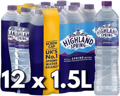 Blissify - Highland Still Spring Natural Mineral Water - 1.5L - (Pack of 12) - From The Ochil Hills in Scotland