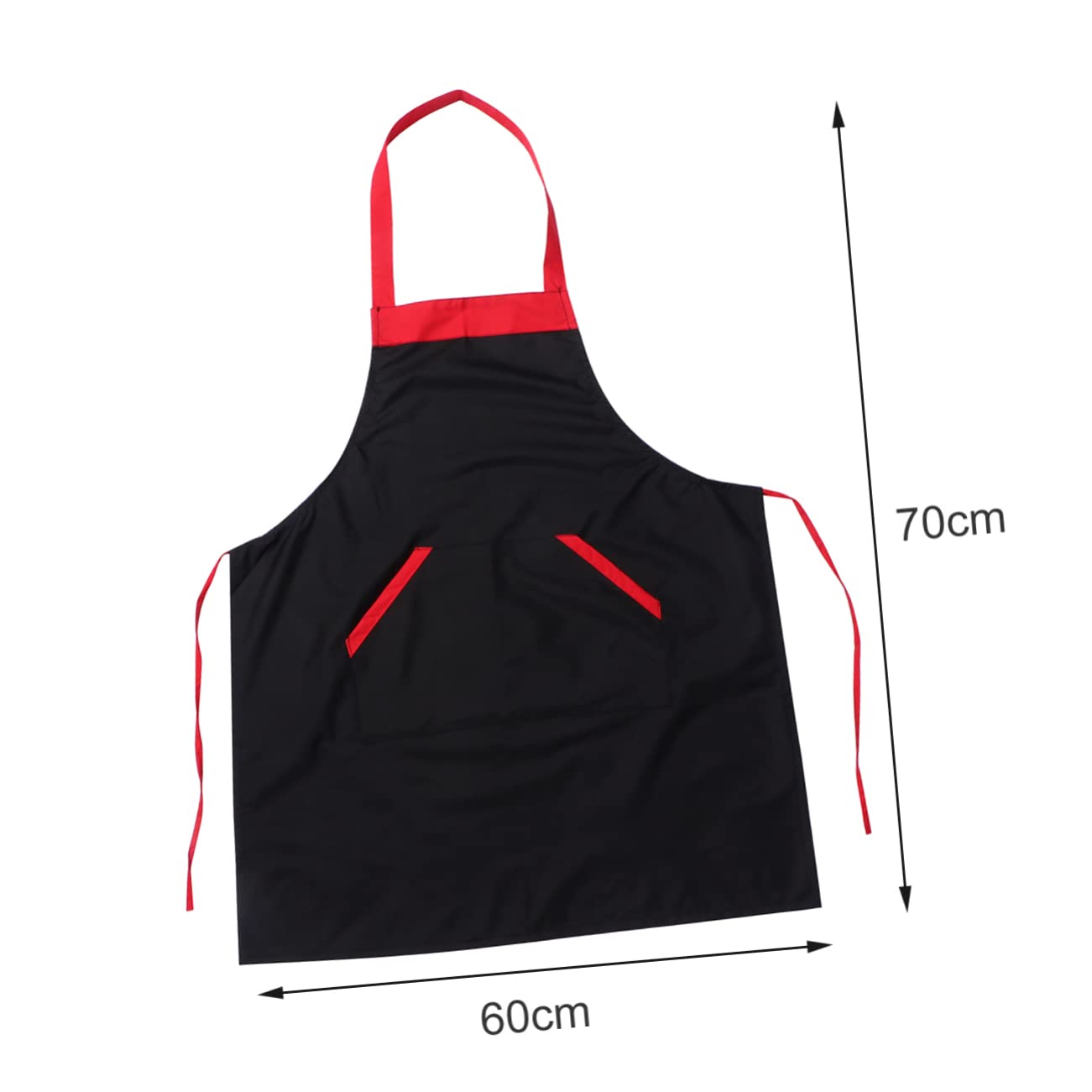 NAMOARLY 1 PC Waterproof Color Block Apron Cleaning Aprons Lightweight Apron Grilling Aprons Cafe Apron Waterproof Apron Professional Aprons for Handcraft Unisex Kitchen Apron Textile Black