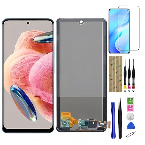 Ansyhttlg Compatible con Xiaomi Poco X5 5G/Redmi Note 12 4G 5G LCD Display Replacement Incell Screen Digitizer Screen Glass Assembly with Repair Tools