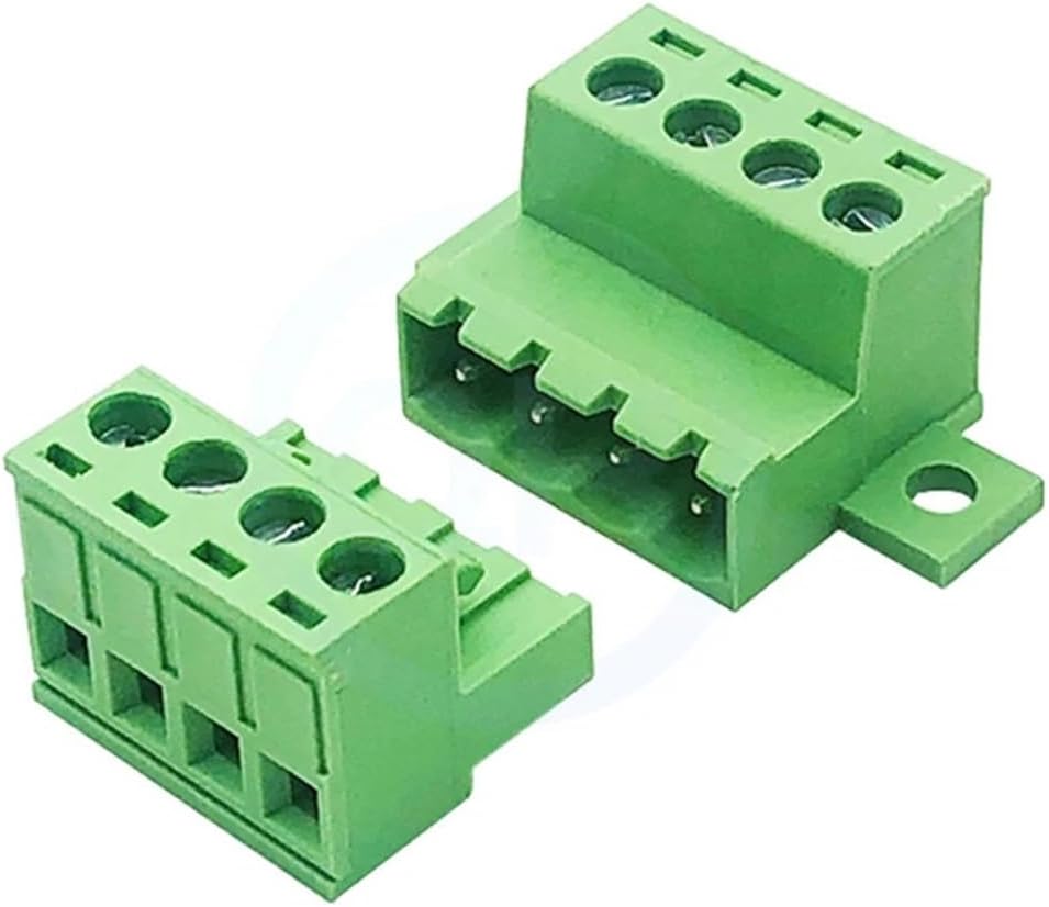 (10 Sets) KF 2EDGRKC 15EDGRKC 5.08mm Solderless Butt 2EDGK .08 Plug-in with Locking Plate Fixed Complete Set 2~24Pin(10P)