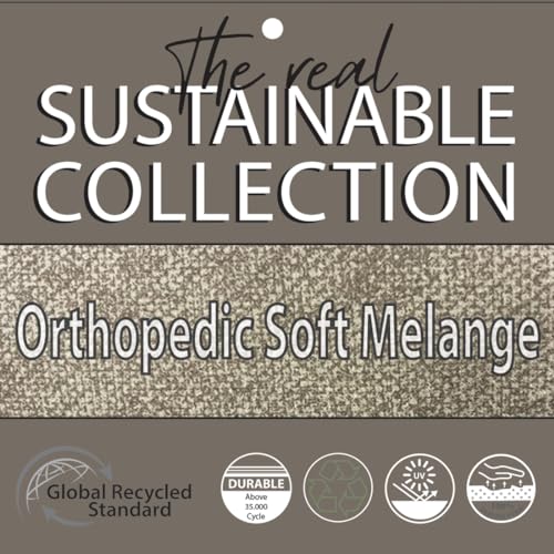 Panier rectangulaire Soft Melange chic et haut de gamme en tissu doux taille S