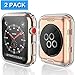 [2-Pack] Julk 42mm Case for Apple Watch Series 3 Series 2 Screen Protector, Overall Protective Case TPU HD Ultra-Thin Cover for iWatch, Transparent
