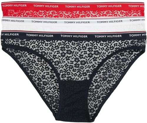 Lot de 3 slips bikini Tommy Hilfiger femme en dentelle confort et invisibilité totale