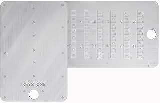 Cobo Tablet Plus (Keystone Tablet Plus) - Indestructible Steel Bitcoin Crypto Cold Storage Seed Backup, Compatible with All BIP39 Hardware & Software Wallets, Ledger Nano, Trezor, KeepKey, Coldcard, Supports up to 24 Words