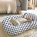 guruixu Muslin Baby Lounger Cover 2 Pack, 100% Cotton Infant Lounger Cover, Soft & Breathable Replacement Slipcover, Compatible with Snuggle Me Newborn Lounger (Tradewinds,Tradewinds Check)