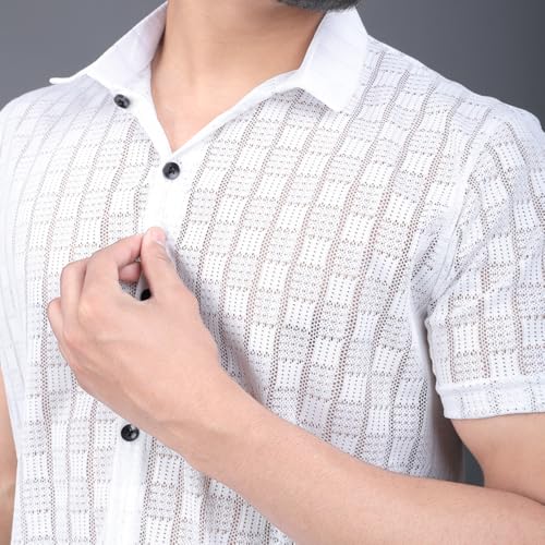 Image of Noble Monk Men's Regular Fit Polo Shirt | 3 /4 Sleeve | Casual Shirt for Men