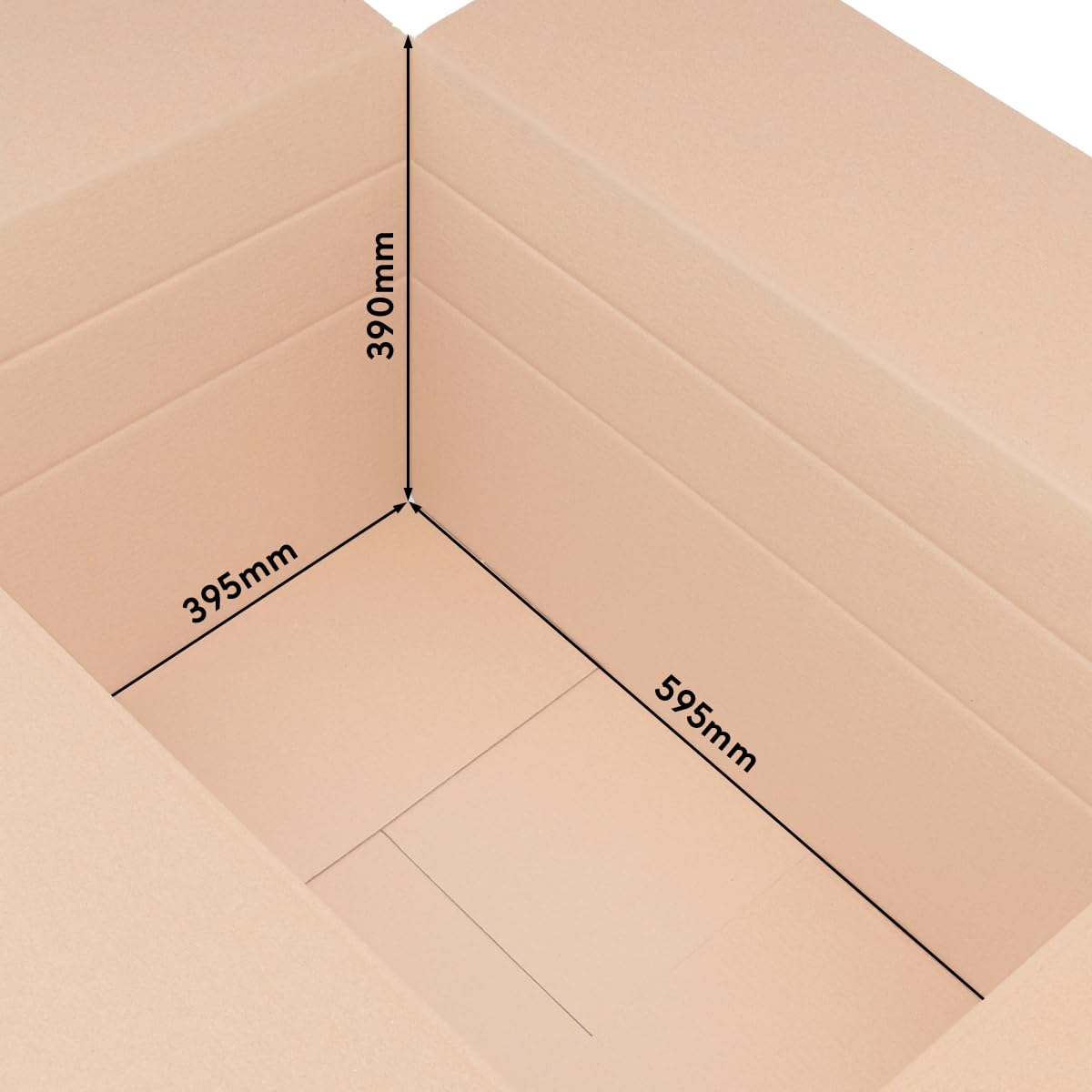 verpacking Faltkartons 595 x 395 x 390 mm Braun (Außenmaß 600 x 400 x 400 mm) variable Höhe bei 220/310 mm KK 109 1-wellig Große Versandkartons DHL Paket DPD GLS Hermes Paket Karton (75 Stück)