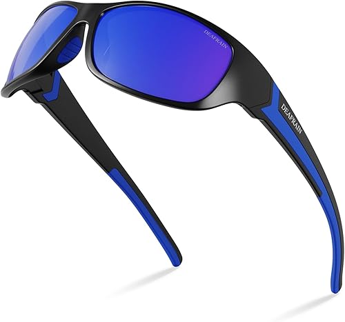 DEAFRAIN Gafas de sol deportivas polarizadas para hombres y mujeres, para conducir, pescar, ciclismo, correr, protección UV