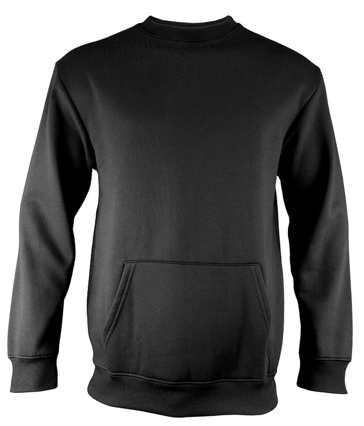 Epic Adult Heavy-Weight Pullover Crew Sweatshirt, Kangaroo Pocket W/Media-Pass-Thru